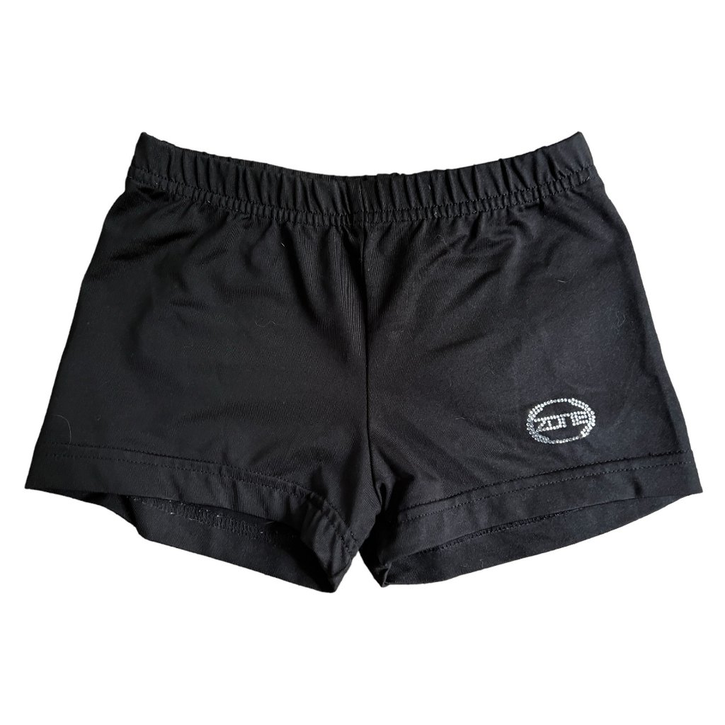 Ozone Black Jeweled Workout Shorts Sz Youth Large Short